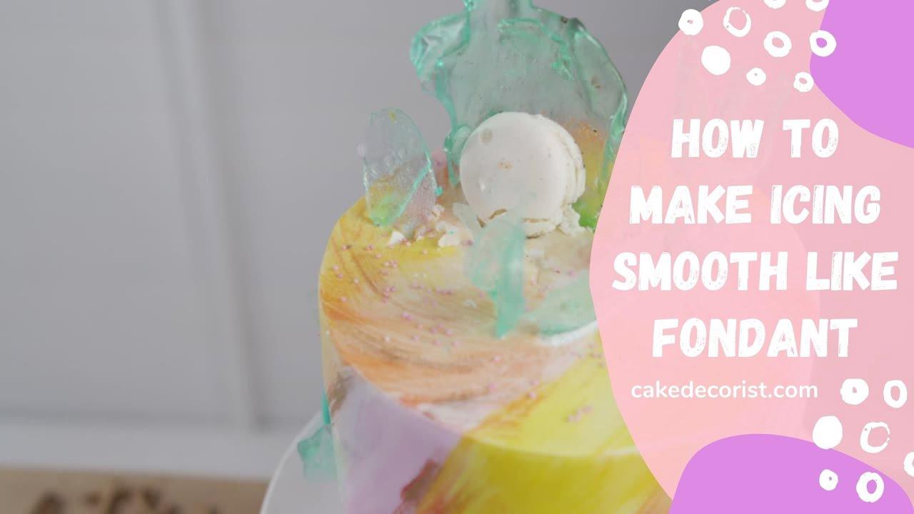 'Video thumbnail for How To Make Icing Smooth Like Fondant'
